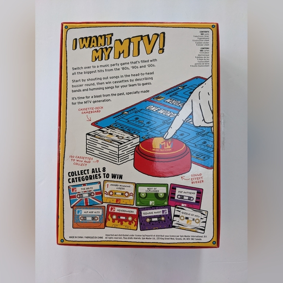 MTV Game, The Music Throwback Party Quiz Board Game, for Adults and Teens - Picture 2 of 3
